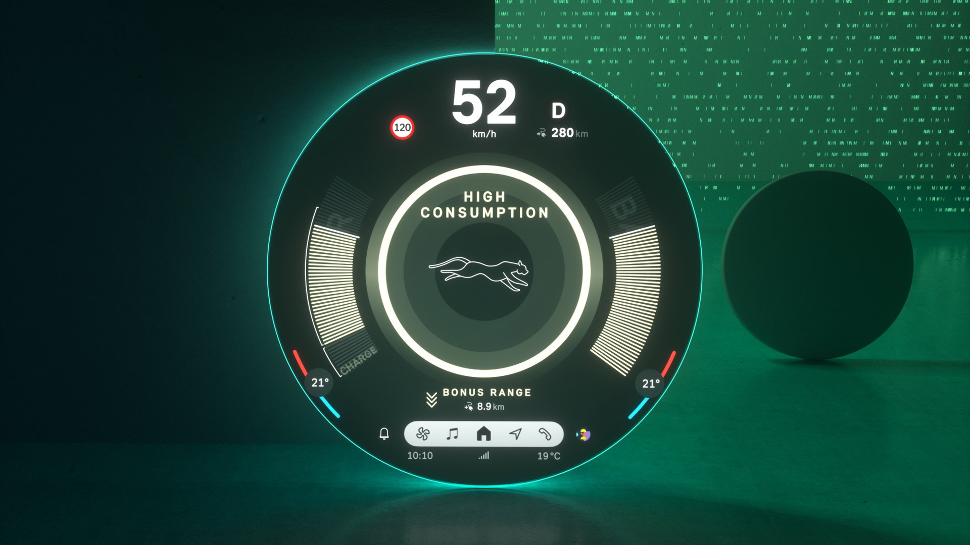 MINI Fenntarthatóság – Green mód – Hatékonysági tréner1